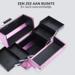 Confibel Cosmetica Koffer - Make Up Koffer Uitklapbaar - 5 Opbergbakken Make-up Koffer - Beautycase/Visagiekoffer /Cosmeticakoffer /Beautycase/ Nagelstylistekoffer - Roze 17 Confibel Cosmetica Koffer - Make Up Koffer Uitklapbaar - 5 Opbergbakken Make-up Koffer - Beautycase/Visagiekoffer /Cosmeticakoffer /Beautycase/ Nagelstylistekoffer - Roze -Mode Cosmetica Winkel 1200x1200 1384