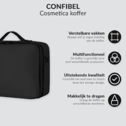 Cosmetica Koffer - Make-up Koffer Met Verstelbare Vakken - Visagie En Nagelstyliste Beauty Koffer - 37x27x13CM 13 Cosmetica Koffer - Make-up Koffer Met Verstelbare Vakken - Visagie En Nagelstyliste Beauty Koffer - 37x27x13CM -Mode Cosmetica Winkel 1200x1200 1395