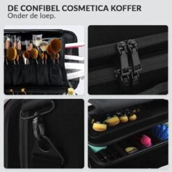 Cosmetica Koffer - Make-up Koffer Met Verstelbare Vakken - Visagie En Nagelstyliste Beauty Koffer - 37x27x13CM 17 Cosmetica Koffer - Make-up Koffer Met Verstelbare Vakken - Visagie En Nagelstyliste Beauty Koffer - 37x27x13CM -Mode Cosmetica Winkel 1200x1200 1399