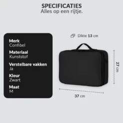 Cosmetica Koffer - Make-up Koffer Met Verstelbare Vakken - Visagie En Nagelstyliste Beauty Koffer - 37x27x13CM 18 Cosmetica Koffer - Make-up Koffer Met Verstelbare Vakken - Visagie En Nagelstyliste Beauty Koffer - 37x27x13CM -Mode Cosmetica Winkel 1200x1200 1400