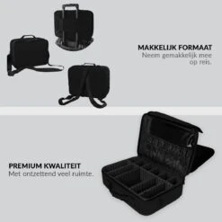 Cosmetica Koffer - Make-up Koffer Met Verstelbare Vakken - Visagie En Nagelstyliste Beauty Koffer - 37x27x13CM 19 Cosmetica Koffer - Make-up Koffer Met Verstelbare Vakken - Visagie En Nagelstyliste Beauty Koffer - 37x27x13CM -Mode Cosmetica Winkel 1200x1200 1401