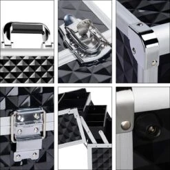 Make-upkoffer, Kapperskoffer, Cosmeticakoffer, Lege Nagelkoffer, Multikoffer, Afsluitbaar Voor Nageldesign/massageolie/fotoapparatuur, 34,7 X 22,2 X 25 Cm HMTM-YAHEE-411176 -Mode Cosmetica Winkel 1200x1200 1407