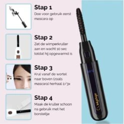 3-Delige Elektrische Wimperkruller Set – Incl. Wimperserum & Wimperborstel – Wimperlifting Set – Lash Lift – Lange, Gekrulde En Volle Wimpers – Eyelash Curler -Mode Cosmetica Winkel 1200x1200 1442