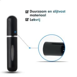 Mini Parfum Flesje | Lipstick Formaat Navulbare Parfum Verstuiver - Zwart -Mode Cosmetica Winkel 1200x1200 1531