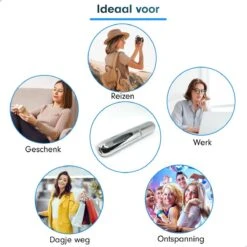 MaxedMore Navulbare Parfumverstuiver 5ml Zilver - 65 Keer Spraybare Parfum Verstuiver - Hervulbaar Tasverstuiver Voor Parfum - Meeneem Mini Geur Flesje Voor Op Reis - Lipstick Formaat Navulbaar Parfumflesje -Mode Cosmetica Winkel 1200x1200 1540