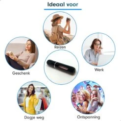 MaxedMore Navulbare Parfumverstuiver 5ml Zwart - 65 Keer Spraybare Parfum Verstuiver - Hervulbaar Tasverstuiver Voor Parfum - Meeneem Mini Geur Flesje Voor Op Reis - Lipstick Formaat Navulbaar Parfumflesje -Mode Cosmetica Winkel 1200x1200 1557