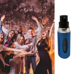 MaxedMore Navulbare Parfumverstuiver 5ml Blauw - 65 Keer Spraybare Parfum Verstuiver - Hervulbaar Tasverstuiver Voor Parfum - Meeneem Mini Geur Flesje Voor Op Reis - Lipstick Formaat Navulbaar Parfumflesje -Mode Cosmetica Winkel 1200x1200 1569