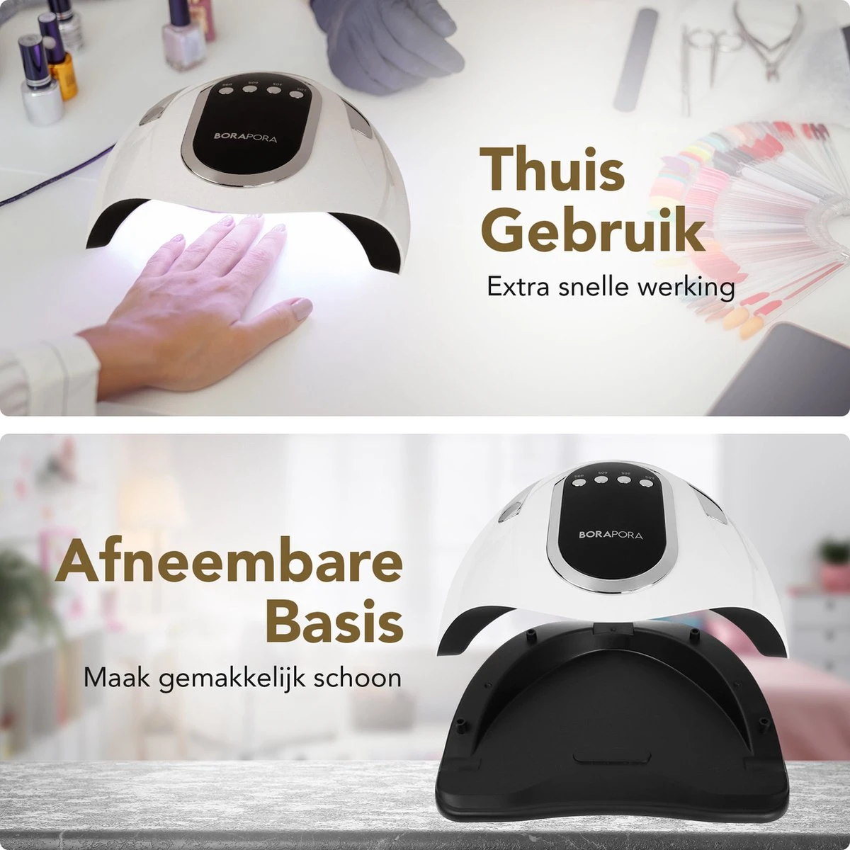 BoraPora Professionele Nageldroger - 280 Watt UV LED Lamp Nagels - 66 Leds - Nagel UV Lamp - Gellak Lamp - Nagellamp - Nagellamp Led - Nagellamp Voor Gel Nagellak - Nagellamp Led Uv - Nagellamp Uv - Nagellamp Gelnagels - Gellak - Nageldroger 2 BoraPora Professionele Nageldroger - 280 Watt UV LED Lamp Nagels - 66 Leds - Nagel UV Lamp - Gellak Lamp - Nagellamp - Nagellamp Led - Nagellamp Voor Gel Nagellak - Nagellamp Led Uv - Nagellamp Uv - Nagellamp Gelnagels - Gellak - Nageldroger - Afbeelding 2