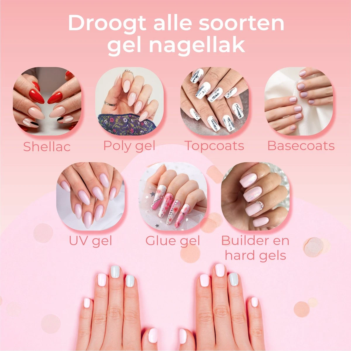 Vanilon UV Lamp Gelnagels - Gellak Nagel Droger - 86W LED - 2,5 Meter Snoer 3 Vanilon UV Lamp Gelnagels - Gellak Nagel Droger - 86W LED - 2,5 Meter Snoer - Afbeelding 3