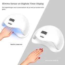 Adge - 54W LED Nageldroger Voor Gelnagels - Geschikt Voor ALLE Nagel Gellak - 36 LEDs - Met Timer -Mode Cosmetica Winkel 1200x1200 200