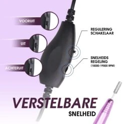 Merkloos La Liva Elektrische Nagelvijl - Nagelfrees - Inclusief Extra Schuurrolletjes Keramisch Bitje En Nagelborstel - Manicure Set - Gellak -Mode Cosmetica Winkel 1200x1200 257