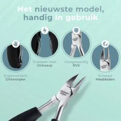 Christian Deluxe® - Professionele RVS Nageltang - Nageltang Voor Harde Teennagels - Professionele Nagelknipper - Nageltang Voor Ingegroeide Teennagel - Nageltang Kalknagels - Nagelknipper - Roestvrijstaal -Mode Cosmetica Winkel 1200x1200 263