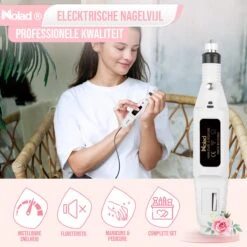Nolad® Elektrische Nagelvijl - Nagelvijlen - Nagelaccessoires - Wit -Mode Cosmetica Winkel 1200x1200 280
