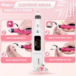 Nolad® Elektrische Nagelvijl - Nagelvijlen - Nagelaccessoires - Wit -Mode Cosmetica Winkel 1200x1200 283