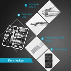 Nagelknipper Set – 18-Delige Pedicure En Manicure Sets Nagelaccessoires – Nagelset – Nagelverzorging Kit – Reisset Zwart 10 Nagelknipper Set – 18-Delige Pedicure En Manicure Sets Nagelaccessoires – Nagelset – Nagelverzorging Kit – Reisset Zwart -Mode Cosmetica Winkel 1200x1200 289
