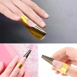 GUAPÀ | Acryl Nagel Sjablonen - Nail Forms - French Manicure - Goud | 500 Stuks -Mode Cosmetica Winkel 1200x1200 336