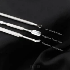 YUBBI™ Professionele Nagelverzorging Set - 5 Delig - Nagelriem Duwer - Bokkenpootje - Gellak Verwijderaar - Nagelvijl - Gel Acryl Nagel Prep - RVS - Inclusief Opbergetui -Mode Cosmetica Winkel 1200x1200 343
