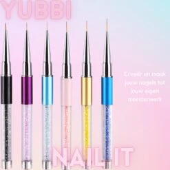 YUBBI™ 16 Delige Nail Art Penselen Set - Nagellak Acryl Penselen - Fineliner Penseel - Dotting Tools - Siliconen Nail Art Penselen -Mode Cosmetica Winkel 1200x1200 347