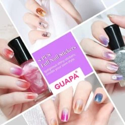 GUAPÀ® Nagelstickers & Nail Wraps - Nail Art - Nagel Folie - Glitter Stickers - Nagelstickers Bloem - Nagellak Stickers - 22 Nail Art Stickervellen -Mode Cosmetica Winkel 1200x1200 352