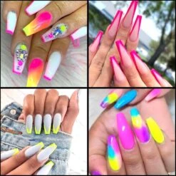 Royala Neon Nagel Poeder - Nagel Nail Art Neon Glitter Poeder - 12 Potjes Aan Neon Kleuren - Nail Art -Mode Cosmetica Winkel 1200x1200 363