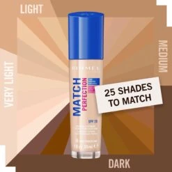 Rimmel London Match Perfection SPF20 Foundation - 010 Light Porcelain -Mode Cosmetica Winkel 1200x1200 381