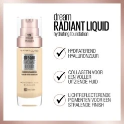 Maybelline Dream Radiant Liquid - 45 Light Honey - Foundation Geschikt Voor De Droge Huid Met Hyaluronzuur - 30 Ml -Mode Cosmetica Winkel 1200x1200 388