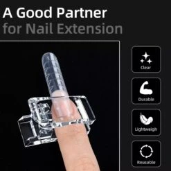 Polygel Klem - Polygel - Nagel Klem - Nagel Clip - Polygel Clip - Polygel Klemmen Nagel - Nail Clips - Transparant - 1 Stuk -Mode Cosmetica Winkel 1200x1200 5