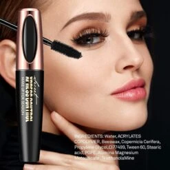 4D Fiber Waterproof Mascara - Zwart - Lange En Volle Wimpers -Mode Cosmetica Winkel 1200x1200 755