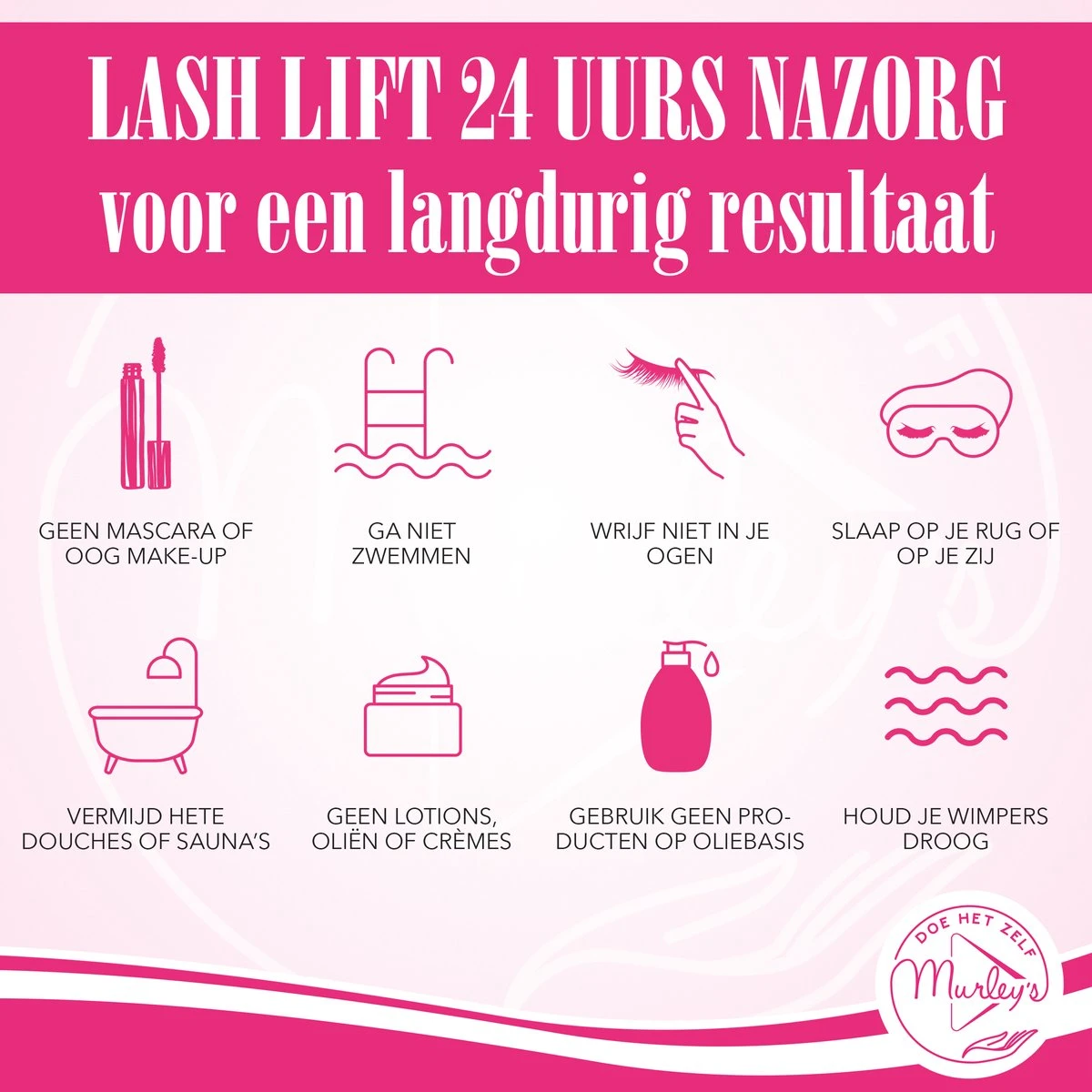 MURLEY'S Lashlift Set Met Wimperverf & Wenkbrauwverf, Met Zwarte Verf 9 MURLEY'S Lashlift Set Met Wimperverf & Wenkbrauwverf, Met Zwarte Verf - Afbeelding 9