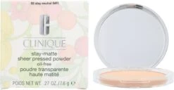 Clinique Stay Matte Sheer Pressed Powder - 02 Stay Neutral - Gezichtspoeder -Mode Cosmetica Winkel 1200x622
