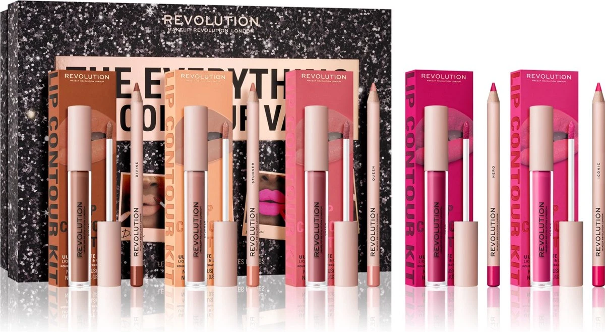 Makeup Revolution The Everything Lip Contour - Lipcontour Set - Cadeau Make-up Lip Contour Kits 1 Makeup Revolution The Everything Lip Contour - Lipcontour Set - Cadeau Make-up Lip Contour Kits