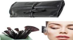 Borvat® | Professionele 24-Delige Make-Up Kwastenset | Cosmetica Visagie Makeup Kwasten Set | Mascara/Oogschaduw/Concealer/Foundation/Blush/Eyeliner/Highlighter/Poederkwast Beauty Brush | Contourkwast Make | Borstels | Penselen | Met Luxe Opberg Etu -Mode Cosmetica Winkel 1200x660