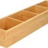 Gerim - Make-up Sorteer Organizer 4-vaks Bakje 44 X 10 X 6 Cm Bamboe