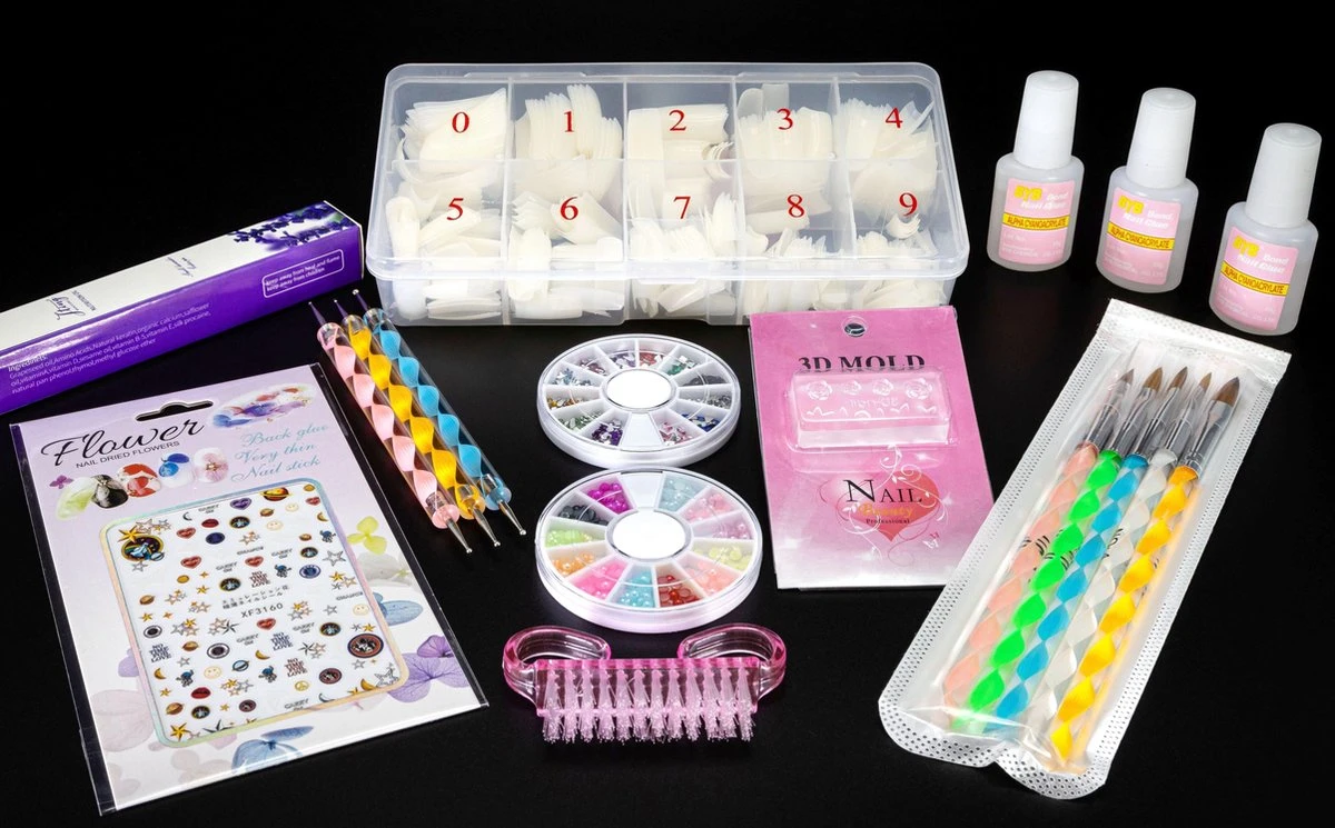 Acrylnagels StartersPakket |B| 120 Delig | 90 Colors | Acryl Nagels Set | Acryl Starter Kit | Nail Art Pakket | 500 Franse Nageltips | Manicure Set Voor Nail Art Kit | Nagel Decoratie | Acryl Poeder 3 Acrylnagels StartersPakket |B| 120 Delig | 90 Colors | Acryl Nagels Set | Acryl Starter Kit | Nail Art Pakket | 500 Franse Nageltips | Manicure Set Voor Nail Art Kit | Nagel Decoratie | Acryl Poeder - Afbeelding 3