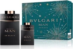 Bvlgari Man In Black Giftset - 100 Ml Eau De Parfum Spray + 15 Ml Eau De Parfum Tasspray - Cadeauset Voor Heren