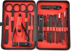 ⭐ATV PERFECTUM Luxe 18-delige - Manicure Set - Zwart Manicureset - Manicure Setje Pedicureset - Nagelschaartje - Nagelknipper – Nagelknipper Set - Manicureset - Manicuresetje -Mode Cosmetica Winkel 1200x842