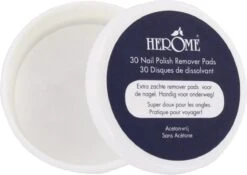 Herome Nagellakremover Pads - Nagellakverwijderaar Pads - Acetonvrij, Mild Reinigend En Droogt Niet Uit - Handig Voor Onderweg Travelsize- 30 Pads -Mode Cosmetica Winkel 1200x850 1