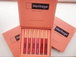 Heritage Long Lasting Matte Liquid Lipsticks Set ( 6 Kleuren ). Vegan, Waterproof, Non Sticky, High Pigmented,kissproof, -Mode Cosmetica Winkel 1200x899 20