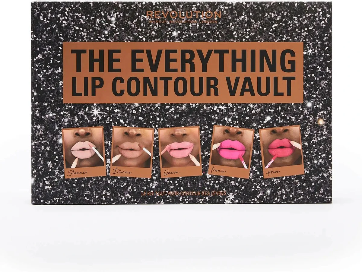 Makeup Revolution The Everything Lip Contour - Lipcontour Set - Cadeau Make-up Lip Contour Kits 5 Makeup Revolution The Everything Lip Contour - Lipcontour Set - Cadeau Make-up Lip Contour Kits - Afbeelding 5