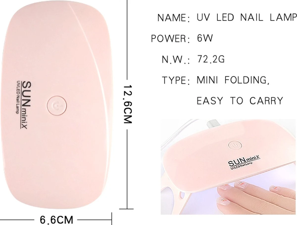 Elvi Polygel Starterskit - Complete Set Inc. USB UV/Led Mini Lamp-Nagelverlenging- Polygel 6 X 15g Perfecte Kleuren Roze - Polyacryl UV Nagellak-Quick Extension Temperature Color Changing UV Gel Pink 19 Elvi Polygel Starterskit - Complete Set Inc. USB UV/Led Mini Lamp-Nagelverlenging- Polygel 6 X 15g Perfecte Kleuren Roze - Polyacryl UV Nagellak-Quick Extension Temperature Color Changing UV Gel Pink - Afbeelding 19