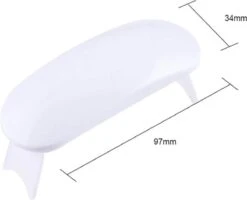 WiseGoods - Premium Nagel LED Lamp Gelnagels - Nagellak Droger - Gellak - 6W - Wit -Mode Cosmetica Winkel 1200x973