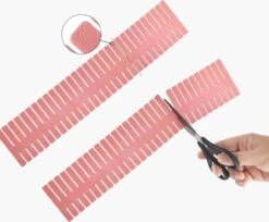 Merkloos Kunststof Ladeverdeler - Lade Organizer - Set Van 4 Stuks - Voor Kleding/Keuken/Bureau/Make-Up - Op Maat Te Knippen - 37x7CM - Wit -Mode Cosmetica Winkel 1200x992 2