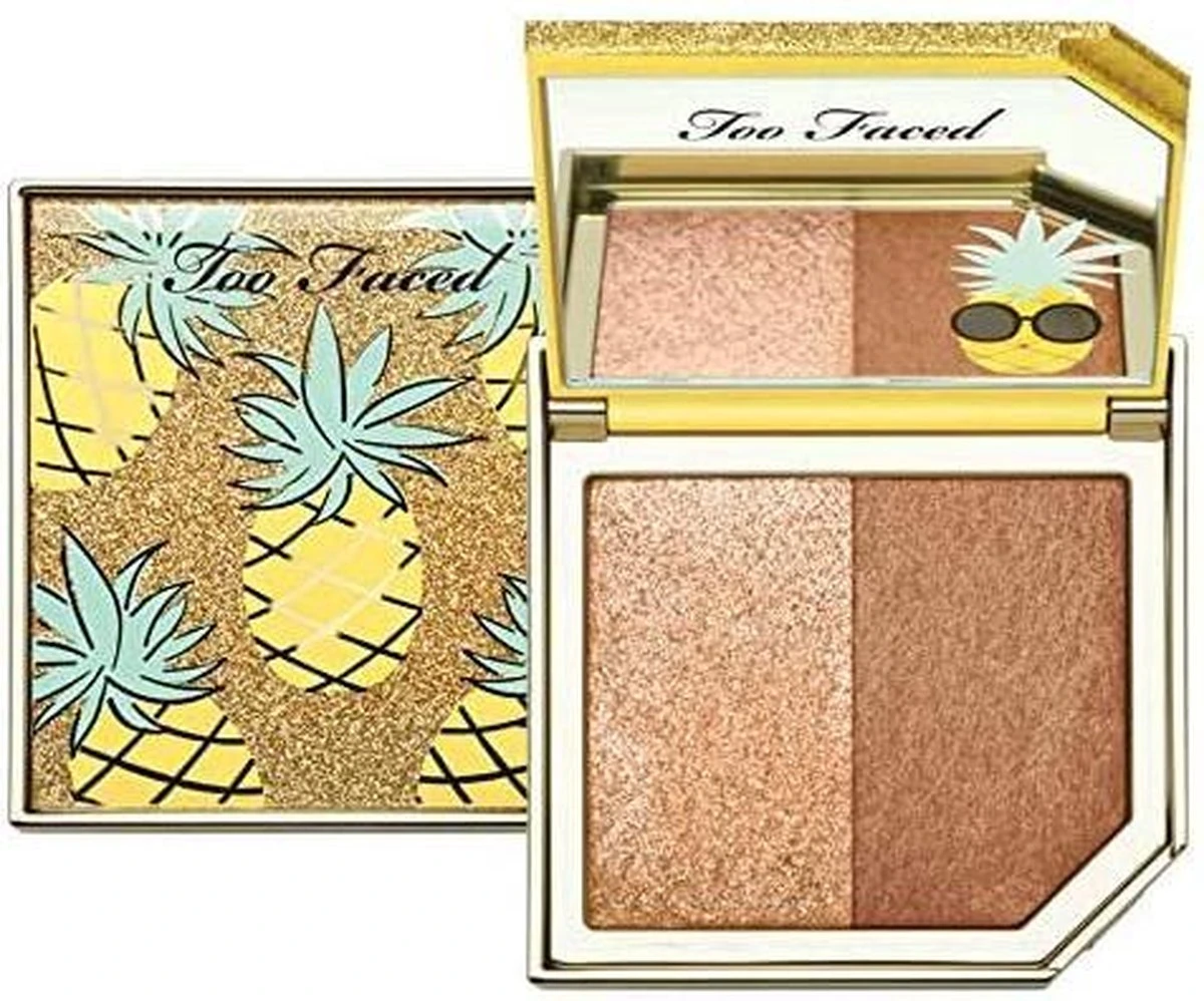 Too Faced Tutti Frutti Pineapple Paradise Strobing Bronzer Highlighting Duo - Pineapple Sun - 18 G - Bronzer & Highlighter 1 Too Faced Tutti Frutti Pineapple Paradise Strobing Bronzer Highlighting Duo - Pineapple Sun - 18 G - Bronzer & Highlighter