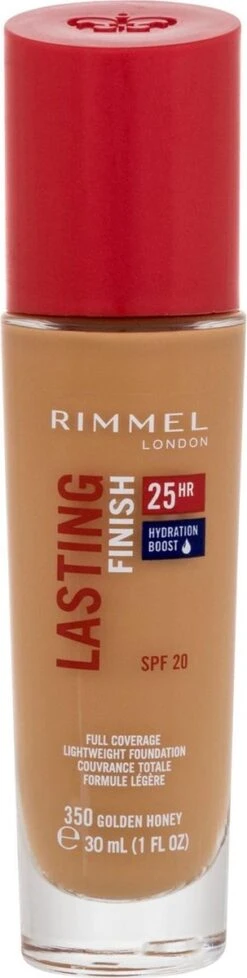 Rimmel London Lasting Finish Foundation - 350 Golden Honey -Mode Cosmetica Winkel 303x1200