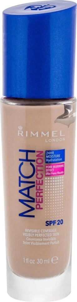 Rimmel London Match Perfection SPF20 Foundation - 010 Light Porcelain -Mode Cosmetica Winkel 308x1200