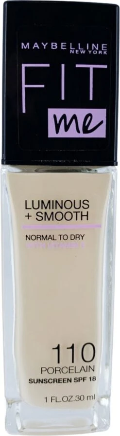 Maybelline - Fit Me Luminous & Smooth Foundation - Porcelain 110 -Mode Cosmetica Winkel 331x1200