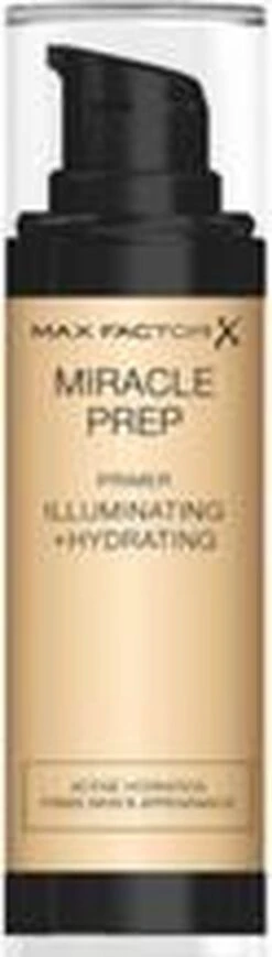 Max Factor Miracle Prep Primer Illuminating & Hydrating - 000 Transparant - 30 Ml -Mode Cosmetica Winkel 341x1200