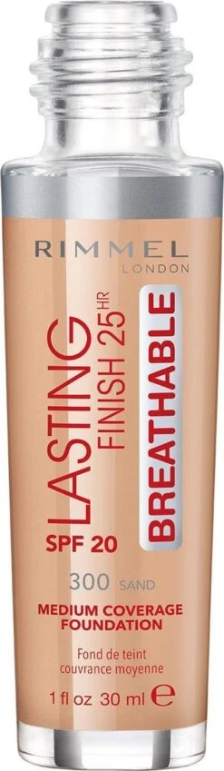 Rimmel London Lasting Finish Breathable Foundation - Sand - Beige -Mode Cosmetica Winkel 349x1200 1