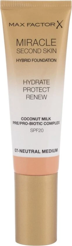 Max Factor Miracle Second Skin Foundation - 07 Neutral Medium -Mode Cosmetica Winkel 352x1200 3