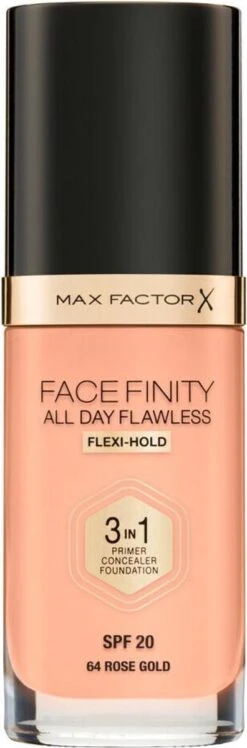Max Factor Facefinity All Day Flawless 3-in-1 Liquid Foundation - 064 Rose Gold -Mode Cosmetica Winkel 396x1200 2
